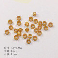 wholesale Gold-plated S925 Silver Spacer Beads, Spacers, Gaskets, Semi-finished DIY Jewelry Accessories for Crystal Jewelry Bracelets and Necklaces-0-1