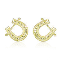 wholesale S925 Sterling Silver Fashion Horseshoe Series Stud Earrings for Women, Versatile Niche High-End Earrings Wholesale-14K gold 925 silver