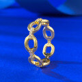 wholesale S925 Gold-Plated Silver New ZHUOZHIFANG Stackable Ring Women'sIns Style Ring Band for Drop Shipping-0-1