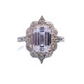 wholesale 925 Silver New Product ZHUO ZHI FAN Jewelry 6*9 White Diamond Ring for Women,-0-4