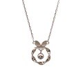wholesale S925 Sterling Silver Maker Mobius Circle Butterfly Ringing Flower Bell Necklace Fashion Sweet Collarbone Chain for Female Best Friend-0-4