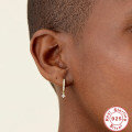 wholesale S925 Sterling Silver Punk Style Spike Studded with Crystals and Pearl Ear Cuff Earrings for Women-0-2