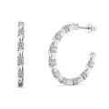 wholesale 925 Sterling Silver Geometric C Earrings for Women, Cross-Border Chic Style, Exquisite and Elegant-0-5