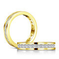 Sterling Silver Square Full Diamond Zircon Ring, Fashionable and Versatile Ins Style High-End Cross-Border Hit-0-5