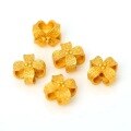 wholesale Gold Plated 925 Sterling Silver Four-Leaf Clover Bow Spacer Beads DIY Bracelet String Braiding Cord Accessories-0-2