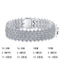 S925 Sterling Silver Full Moissanite Multi-Row Exaggerated Luxury Trendy Bracelet-0-3