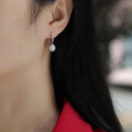 wholesale 925 Sterling Silver Fashionable and Elegant Ear Clips, Light Luxury High-End Feeling, Live Streaming Hot Selling Moissanite Long Circle Earrings-0-3