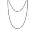 wholesale 925 Sterling Silver Plated Moissanite Tennis Full Size Necklace, Trendy European and American Hip Hop Style, Cross-Border E-Commerce Bestseller Source-0-4