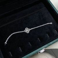 wholesale S925 Sterling Silver Four-Leaf Clover Bracelet for Women, HW Same Style Luxury Brand High-End Feel Chain, Teardrop Pear Shape Versatile Chain Wholesale-Bracelet-SL030>16CM