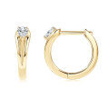 Sterling Silver French Luxury Hollow-Out Drop Pear-Cut Moissanite Earrings-0-3