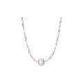 wholesale 925 Sterling Silver Natural Freshwater Pearl  Necklace For Women,-0-0