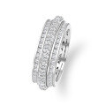 wholesale S925 Silver 15mm Round Wish Come True Ring Minimalist Women's Style Direct from Jewelry Factory-0-5
