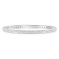 wholesale 925 Silver Plated Metal Fashion Trendy Sparkle Ins Style Bracelet Factory Supply Foreign Trade Hot-Selling Women's Bangle-0-4