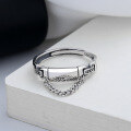 wholesale S925 Sterling Silver Fringe Cool English Letter Ring Ins Versatile Street Trendy Index Finger Ring for Women-0-1