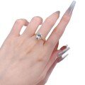 wholesale S925 Silver Mo Jing Jewelry 8*10mm Oval Solitaire Daily Fashion Personality Style-0-4