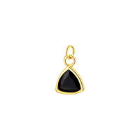 wholesale S925 Sterling Silver Waterdrop Colorful Zircon Necklace For Women, Elegant Pendant-A3415-Black Nano/Single Pendant 925 Silver