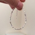 wholesale S925 Sterling Silver Full Body A Few Grams of Crushed Silver Star Bracelet Simple Minimalist Small Super Sparkly Girly Heart Best Friend String-0-1