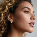 S925 Sterling Silver D-color Moissanite Luxury Earrings-0-1