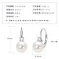 S925 Sterling Silver Light Bulb Freshwater Pearl Earrings-0-34