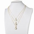 S925 Sterling Silver D Color Moissanite Fashion Pendant Necklace-0-2
