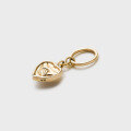 wholesale 9K gold Japanese retro minimalist style 3D heart pendant jewelry wholesale from source manufacturers-0-2