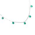 S925 Silver Agate Necklace with High-Ice Beads and Pendant-0-3