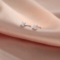 wholesale S925 Sterling Silver Minimalist Four-pointed Star Ear Studs, Dainty And Chic Trendy Earrings-0-2
