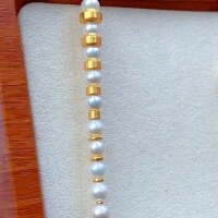 wholesale Gold-plated S925 Ancient Silver Straight Cut Spacer Beads for DIY Bracelet Necklace Accessories-Style 4 (1 piece)