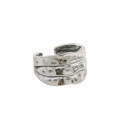 wholesale S925 Sterling Silver 502 Korean Version Ins Retro Distressed Irregular Textured Ring for Women-0-4