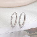 wholesale 925 Sterling Silver Hoop Earrings for Women, Minimalist Circle Ear Clasps, Autumn Winter Light Luxury Small Circle Ear Hoops-0-25