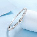 wholesale S925 Sterling Silver High-Quality Women's Moissanite Bracelet, Luxury Advanced Fashion Commuting Ready-to-Ship Wholesale-0-2