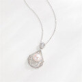 wholesale Pure silver freshwater pearl necklace for women, versatile and unique design, perfect as a gift for girlfriend's mother, elegant and minimalist jewelry-0-1