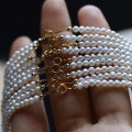 wholesale 18K Gold Freshwater Baby Pearl Necklace Strong Light Cold White Small Bulb Pearl Collarbone Chain Live Broadcast Supply-0-3