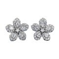 wholesale S925 Sterling Silver New Light Luxury Style Five-Petal Flower Earrings for Women, Hot Selling on AliExpress and Wish-0-4