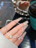 wholesale S925 Sterling Silver Butterfly Pearl and Broken Silver Bracelet for Women, New Chinese-style Small Design, National Style Versatile Hand Accessory Gift-0-9