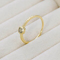 wholesale 9K gold jewelry natural labradorite French minimalist gentle style designed letter labradorite ring-0-1