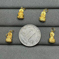 wholesale Gold-plated S925 ancient method silver engraved three-dimensional Buddha pendant Green Tara pendant Manjushri pendant DIY cultural play Buddhist beads-0-3