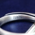 wholesale 925 Sterling Silver Retro Zodiac Year Protection Amulet Ring for Women, National Trend Ethnic Style Auspicious Pattern Blessing Ring for Men-0-2