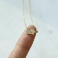 wholesale S925 sterling silver full-body sea turtle pendant ocean heart turtle necklace women cross-border pendant collarbone chain-0-0
