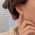 wholesale 999 Silver Snowflake Sleeping Earrings Women Korean Spring Summer New Fashion Versatile Elegant Earrings-0-3