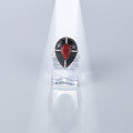 wholesale 925 Silver Designer Luxury Red Agate Adjustable Ring, Vintage Style with Natural Gemstone and Enamel Inlay-0-1