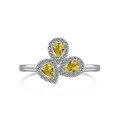 wholesale S925 Sterling Silver European and American Style New Wedding Ring for Women with Yellow Zircon 5A/8A Sparkling Design Wholesale-0-7