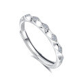 wholesale S925 Sterling Silver Original Design High-end Couple Rings Adjustable Plain Band Rings Valentine's Day Gift-0-20