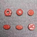 wholesale Metal natural imperial cinnabar peace and prosperity coin auspicious clouds six-syllable mantra lotus handmade DIY jewelry bracelet accessories-0-2