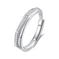 wholesale S925 Sterling Silver Original Design High-end Couple Rings Adjustable Plain Band Rings Valentine's Day Gift-0-146