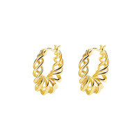 wholesale 925 Sterling Silver Cross-border Wholesale Niche Luxury Earrings,ins-E1581-Gold 925 Silver