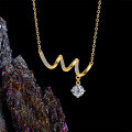 Metal Pendant Minimalist Design Ins Necklace-0-1