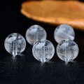 wholesale Metal material natural clear crystal round bead spacer Great Compassion Mantra accessory handmade craft DIY crystal bead bracelet jewelry-0-2