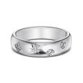 wholesale S925 Sterling Silver Korean-style Ring for Women, Light Luxury Advanced Sense with Brushed Satin Finish, Stackable Minimalist Style Silver Ring Hand Jewelry-0-4