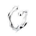 wholesale S925 Sterling Silver Ins Cold Street Style Hip-Hop Punk Geometric Wide Open Ring-0-6